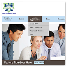 omtra website landing page